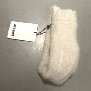 Jacquemus ear warmer headband in beige